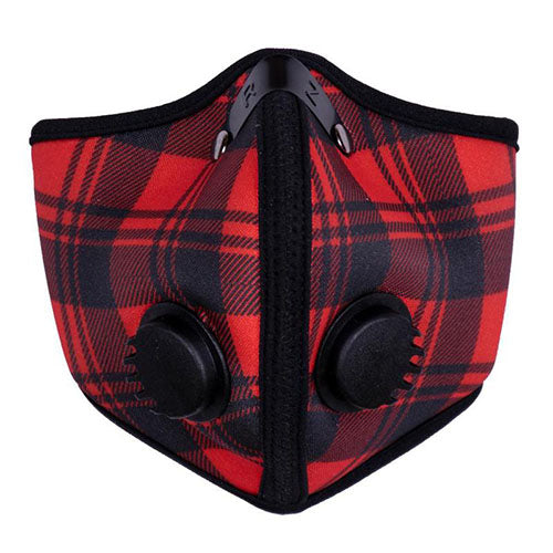 Rz Mask M2n Reusable Air Filtration Mask - Red Plaid - Large (L) 650929