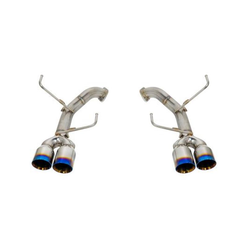 Remark 11-14 Subaru WRX/STI GR (GV) Sedan Axle Back Exhaust w/Burnt Stainless Steel Double Wall Tip RO-TTGV-D