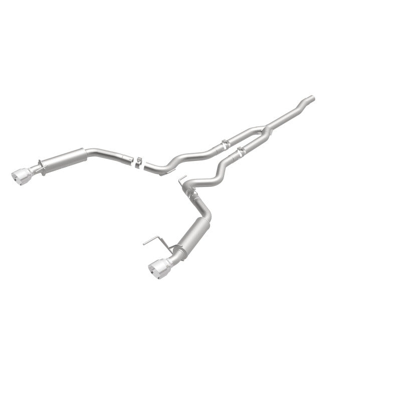 MagnaFlow Cat-Back 15-16 Ford Mustang 2.3L L4 Competition SS 3in Dual Split Rear 4.5in Black Tips 19256