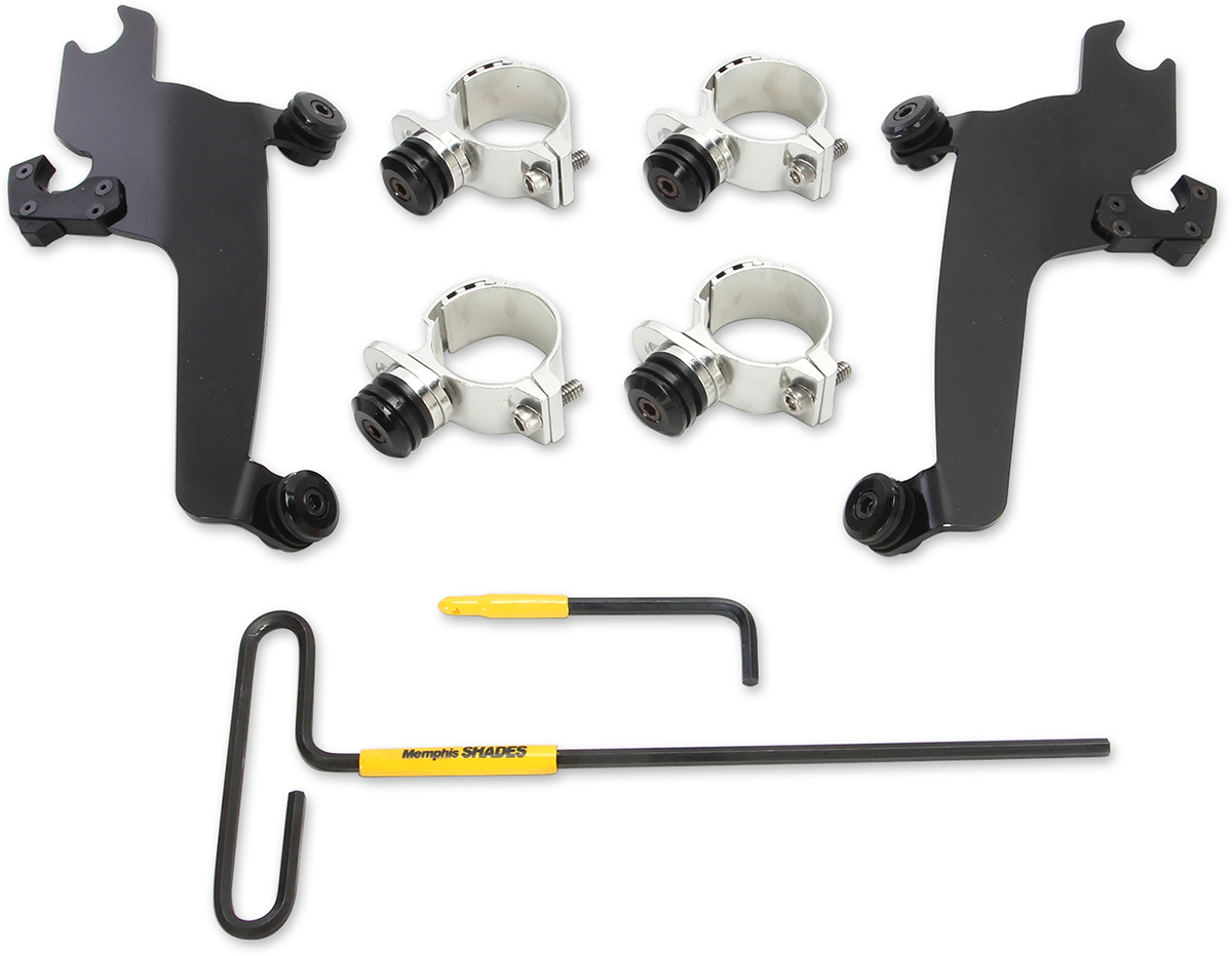 MEMPHIS SHADES Trigger Lock Sportshield Mounting Kit - Vegas - Black MEB2020