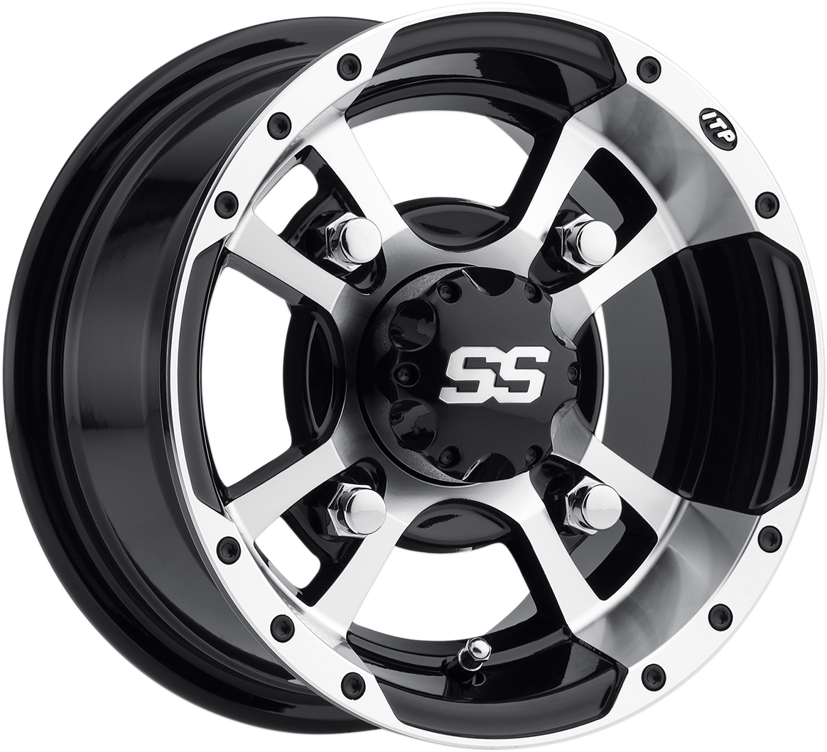 ITP SS Alloy SS112 Sport Wheel - Rear - Machined - 10x8 - 4/115 - 3+5 1028337404B