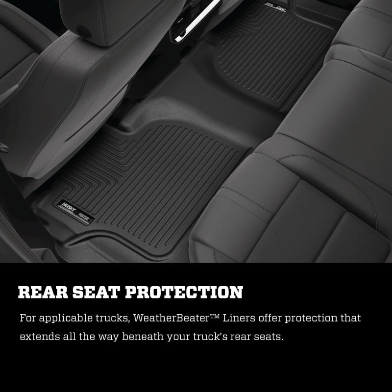 Husky Liners 2015 Jeep Renegade Weatherbeater Black Front and Second Row Floor Liners 99081