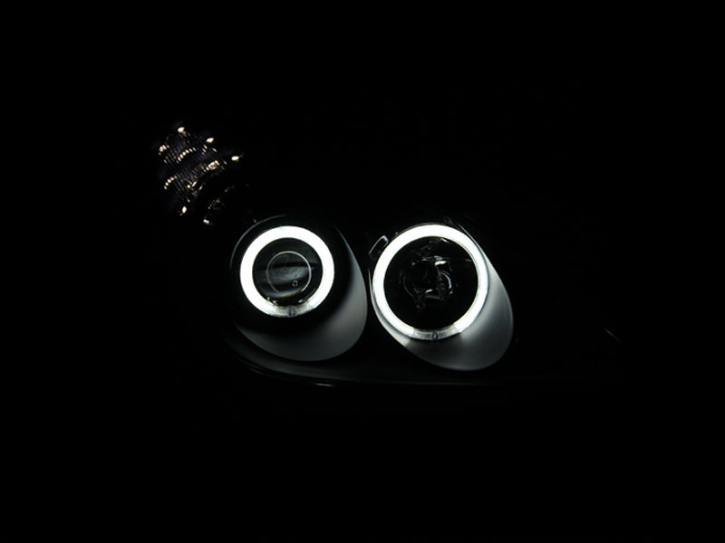 ANZO 2002-2003 Lexus Es300 Projector Headlights w/ Halo Black 121232