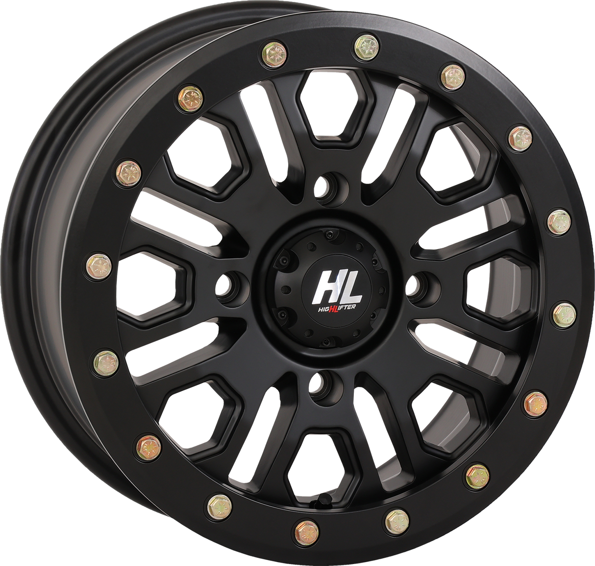 Rueda HIGH LIFTER - HL23 Beadlock - Delantera/Trasera - Negro mate - 15x7 - 4/137 - 5+2 (+38 mm) 15HL23-1437