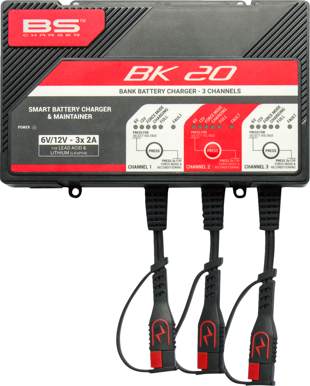 BS BATTERY Charger - BK20 - 12V - 3 x 2A 700554
