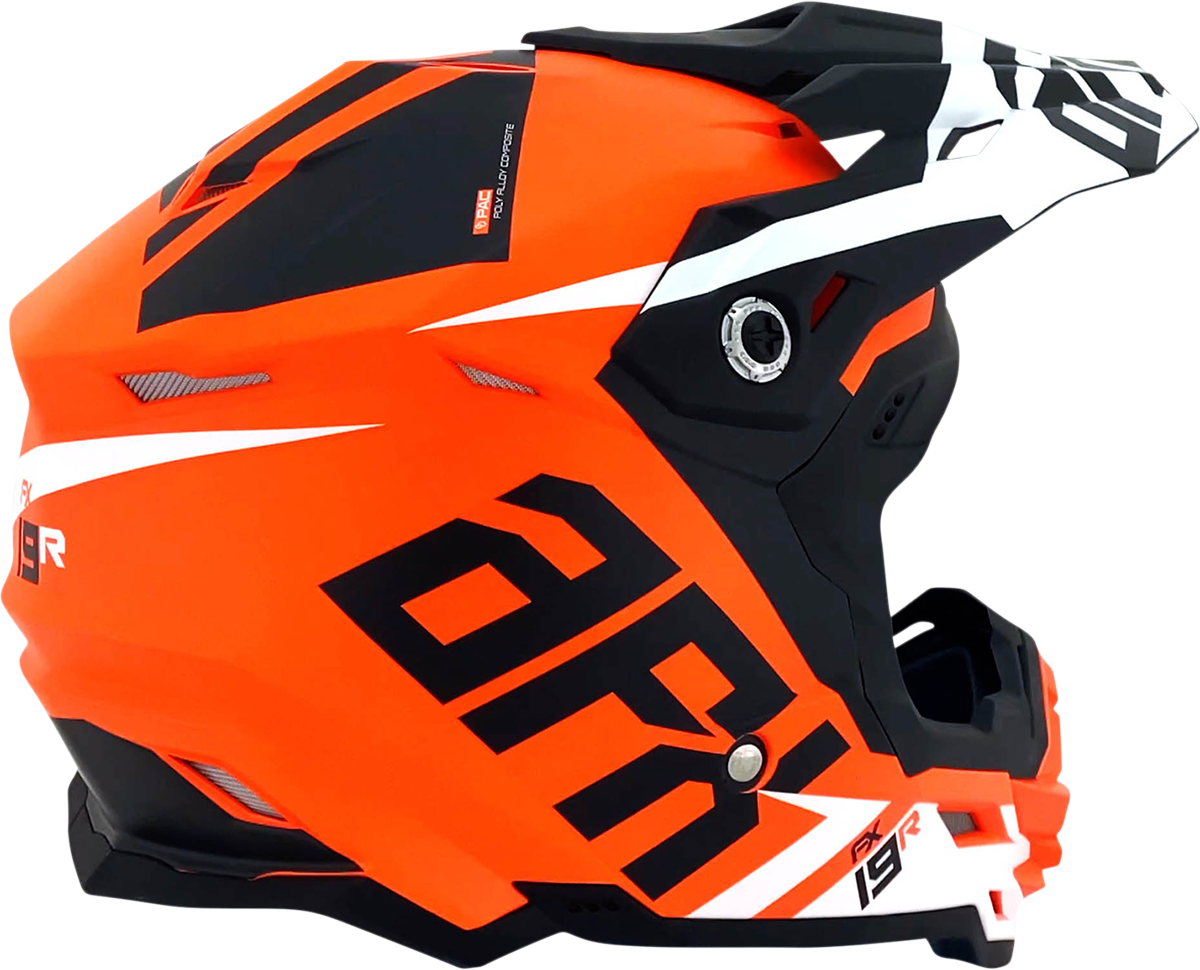 AFX FX-19R Helm – Racing – Mattorange – Medium 0110-7084