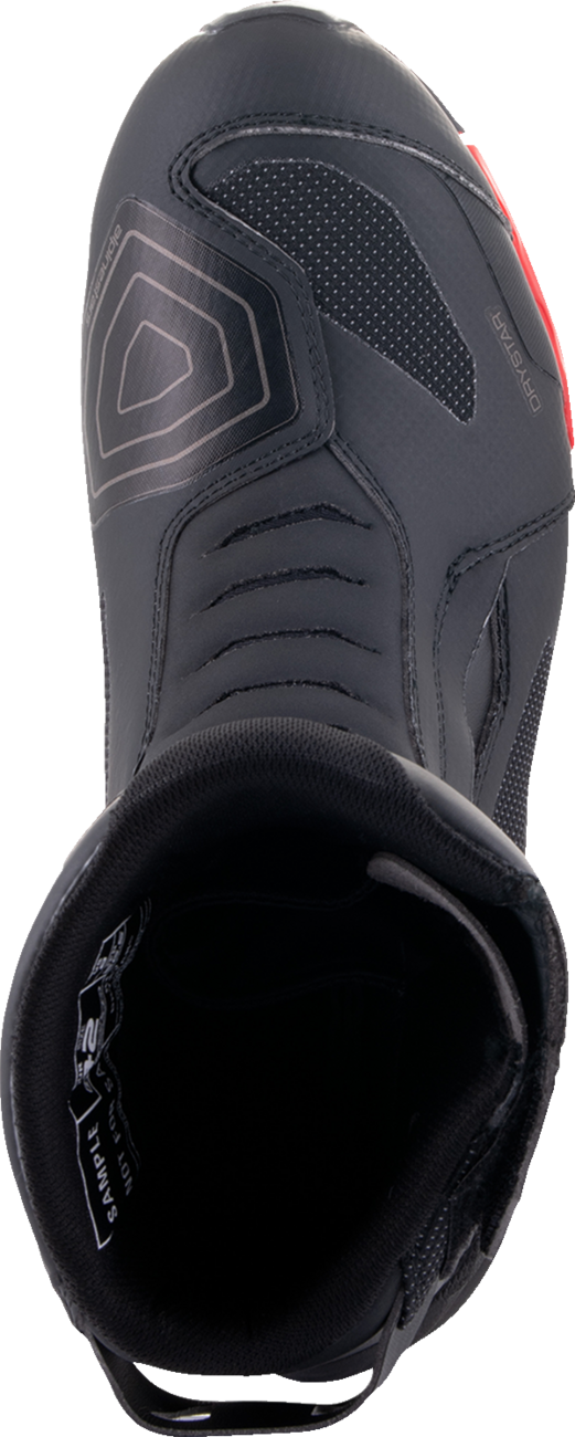 Botas ALPINESTARS RT-7 Drystar - Negro/Rojo - US 6 / EU 38 2443023-13-38