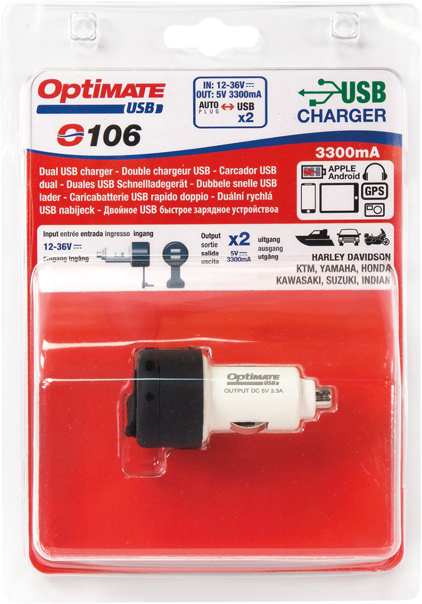 TECMATE Dual USB Fast Charger O-106 O-106