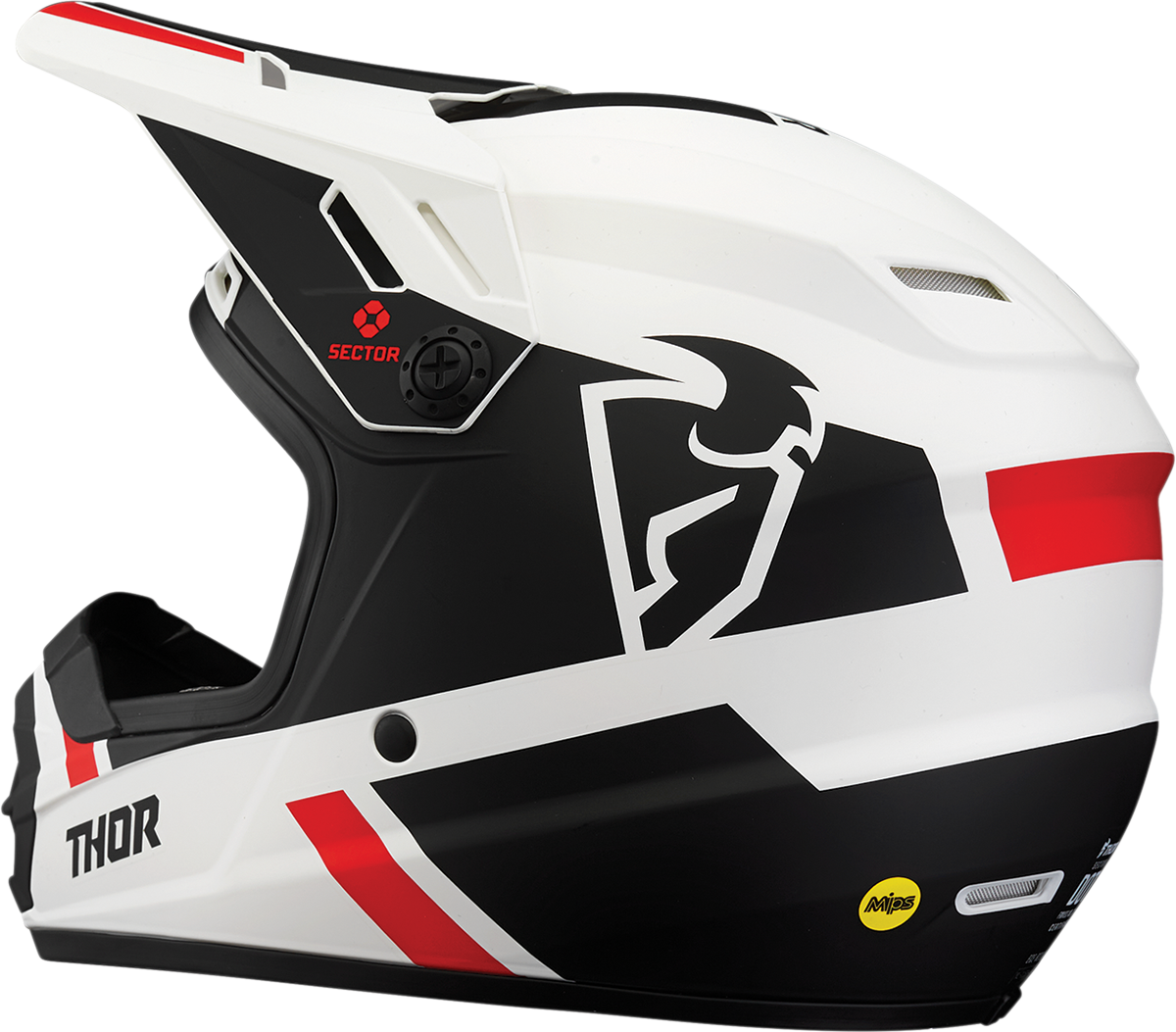 Casco THOR Youth Sector - Split - MIPS - Blanco/Negro - Grande 0111-1361