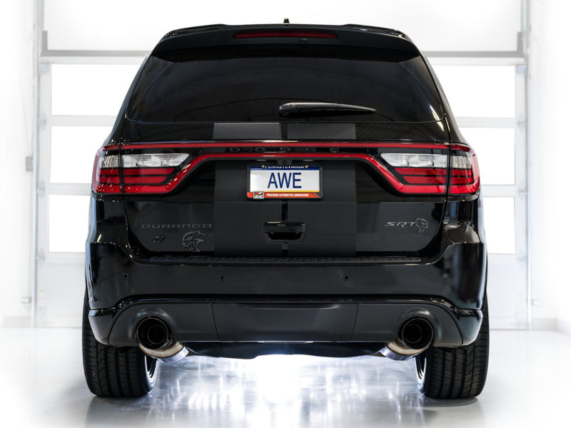 AWE Tuning 18-23 Dodge Durango SRT & Hellcat Touring Edition Exhaust - Diamond Black Tips 3015-33952