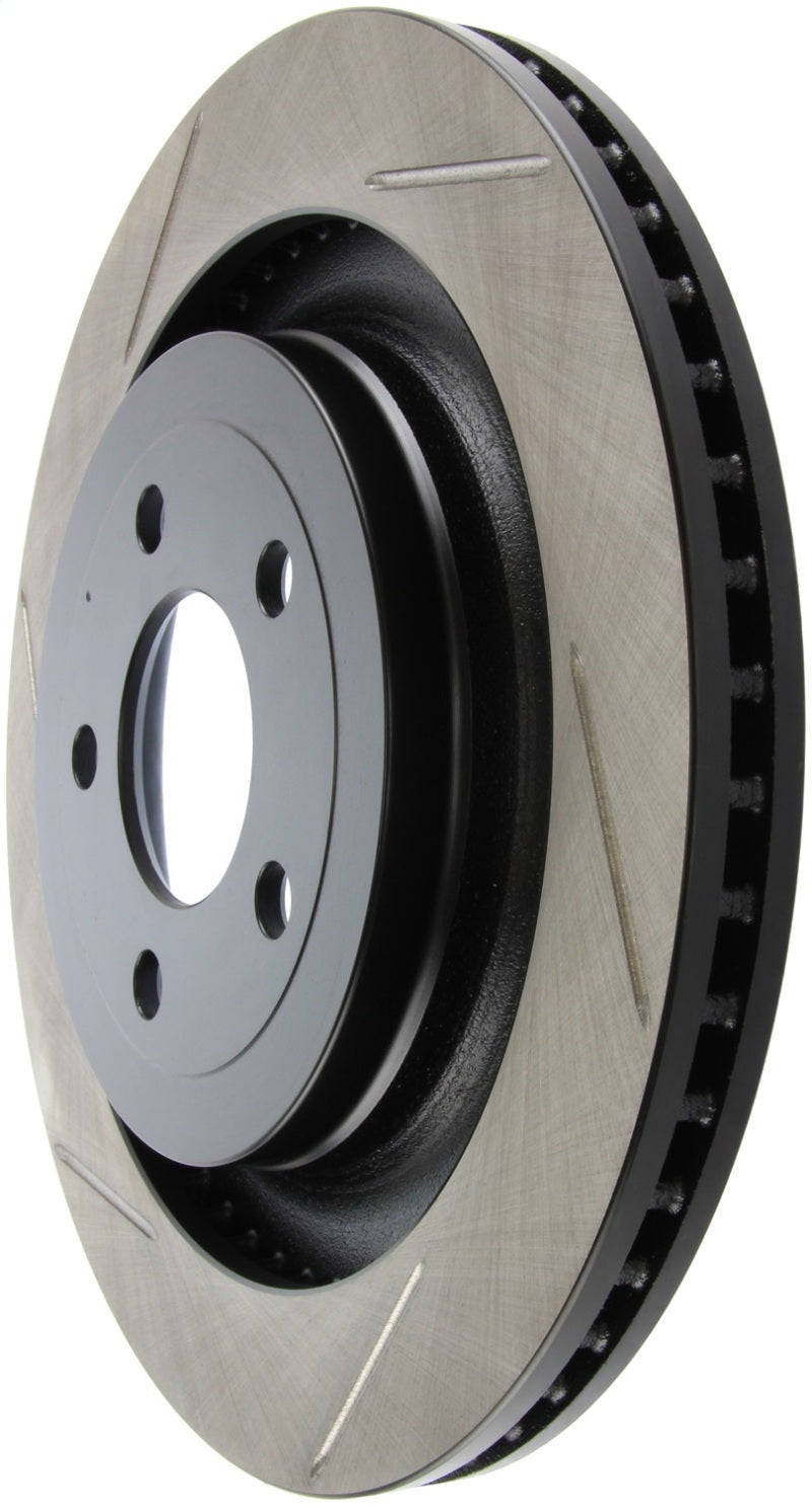 StopTech 2015 Ford Mustang GT w/ Brembo Brakes Right Rear Slotted Brake Rotor 126.61109SR