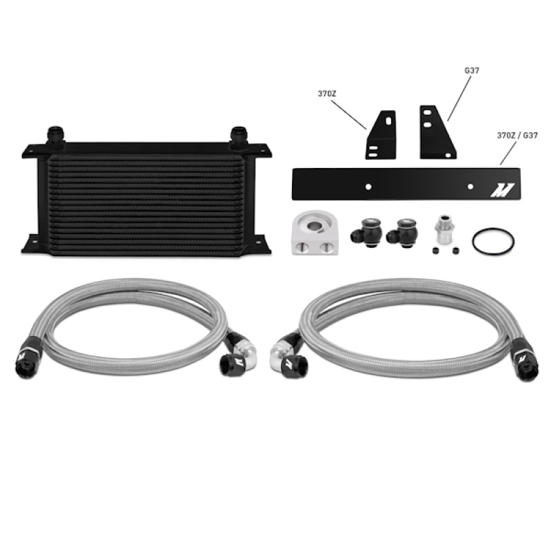 Mishimoto 09+ Nissan 370Z / 08+ Infiniti G37 (Coupe Only) Oil Cooler Kit - Black MMOC-370Z-09BK