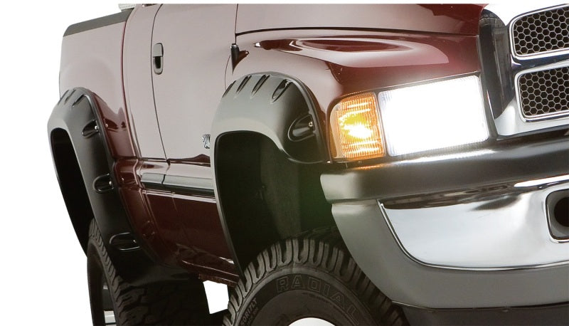 Bushwacker 94-01 Dodge Ram 1500 Fleetside Pocket Style Flares 4pc 78.0/96.0in Bed - Black 50908-02