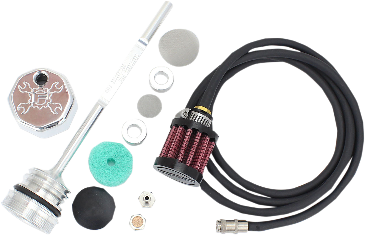 FEULING OIL PUMP CORP. Belüfteter Ölmessstab - Poliert - Touring 3087