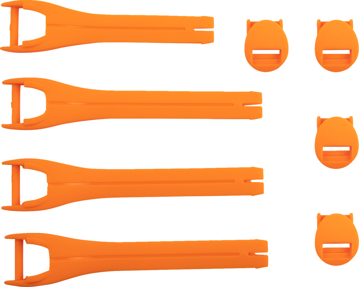 MOOSE RACING Qualifier Boot Strap Kit – Orange – Größe 7–9 3430-1014