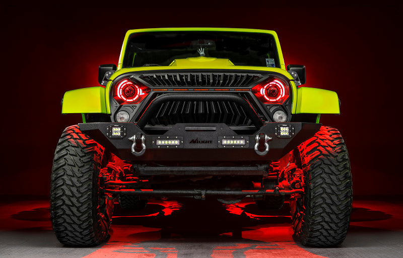 ORACLE Lighting 07-18 Jeep Wrangler JK Oculus 7in. ColorSHIFT Bi-LED Projector Headlights 5876-504