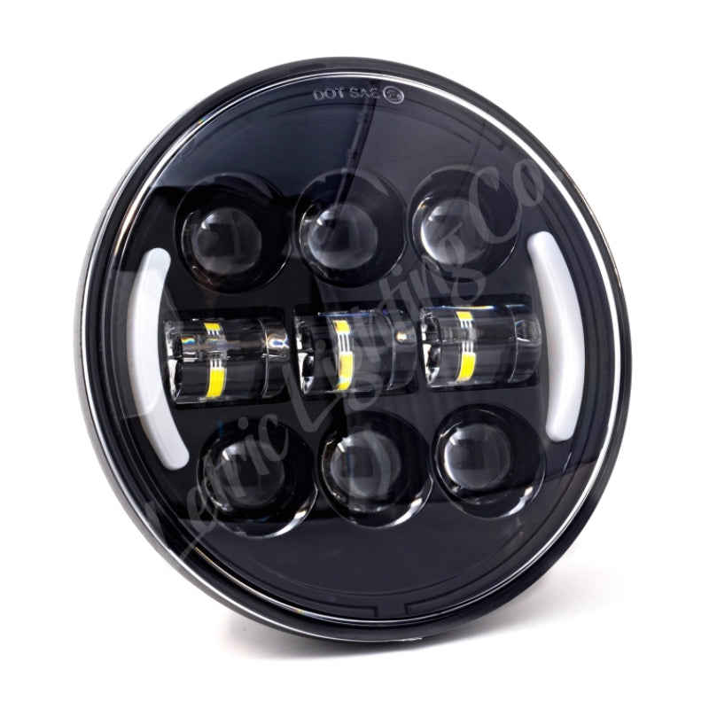Letric Lighting 5.75in Intgrd W/Swtchbk T/S Blk LLC-DHL-5TS