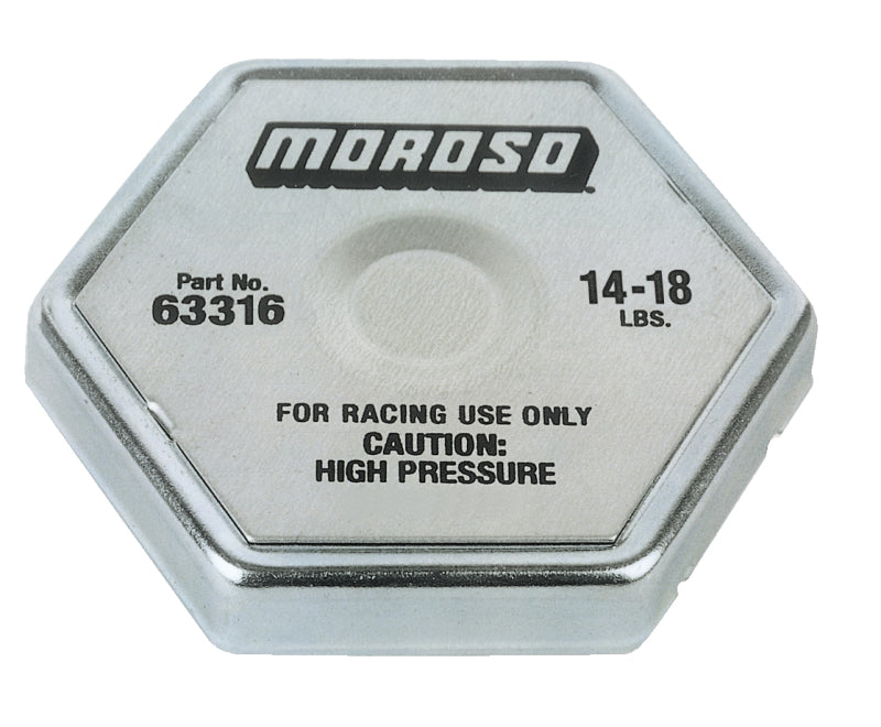 Moroso Racing Radiator Cap - 14-18lbs 63316