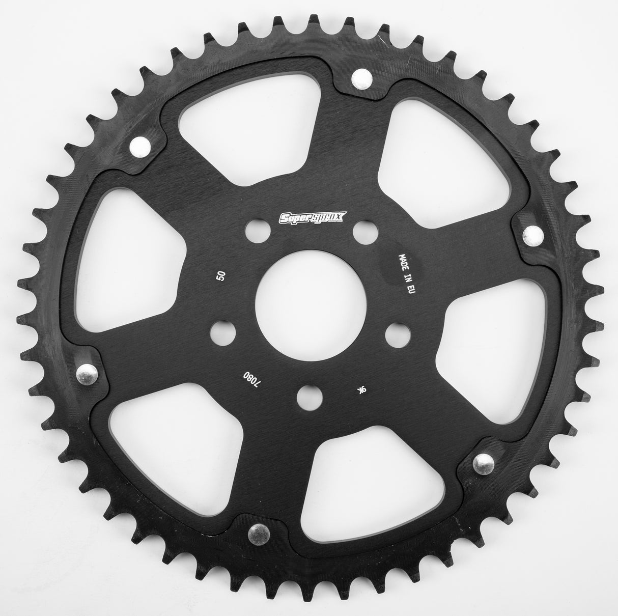 SUPERSPROX Rear Stealth Sprocket Alu/Stl 50t-530 Blk Hd RST-7080-50-BLK
