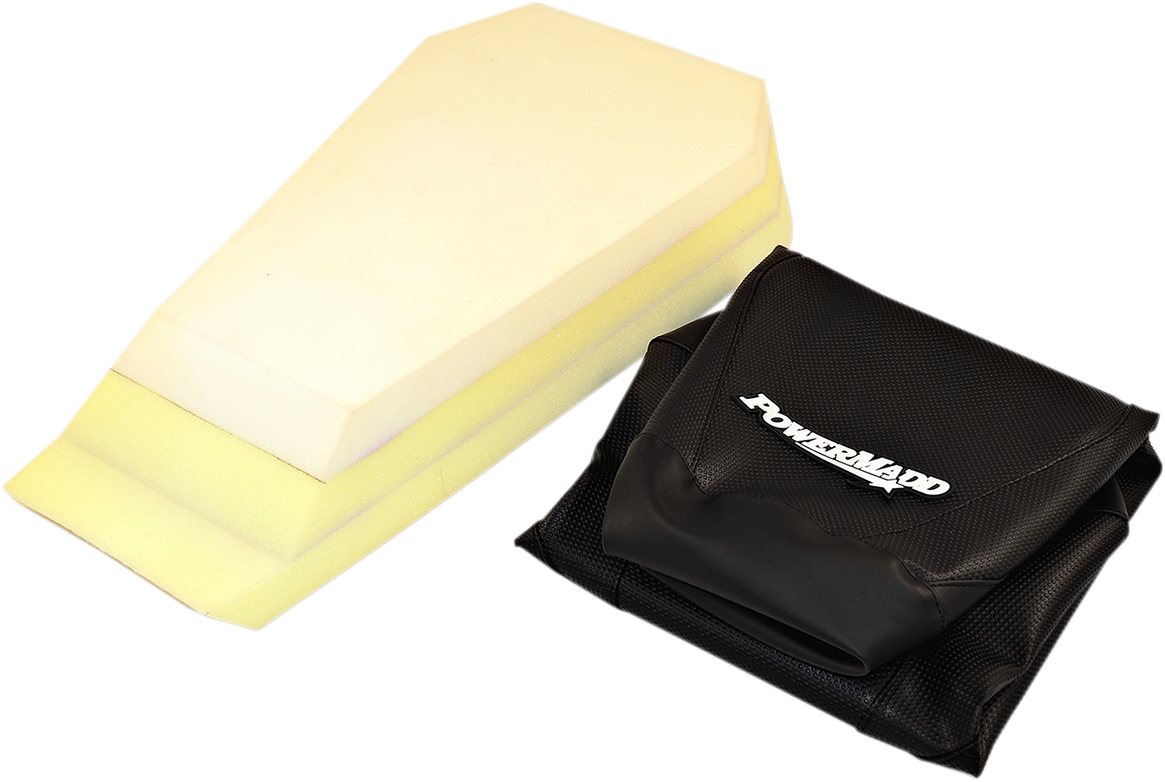 POWERMADD High Rise Sitzbezug-Set – 3 Zoll – Gripper – Schwarz 52010