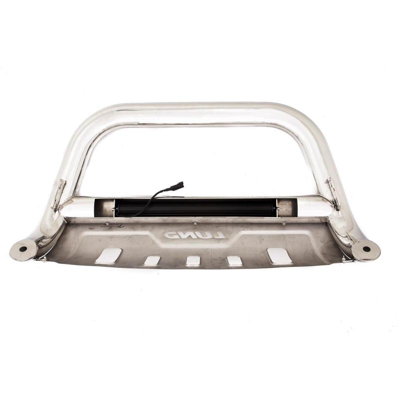 Lund 10-17 Dodge Ram 2500 Bull Bar w/Light & Wiring - Polished 47021205