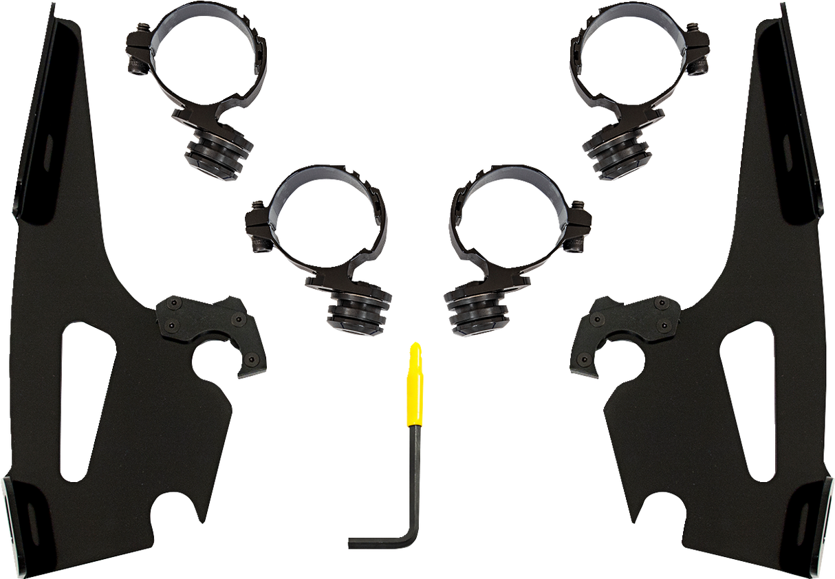 MEMPHIS SHADES Batwing Mounting Kit - Black - Honda MEB2067
