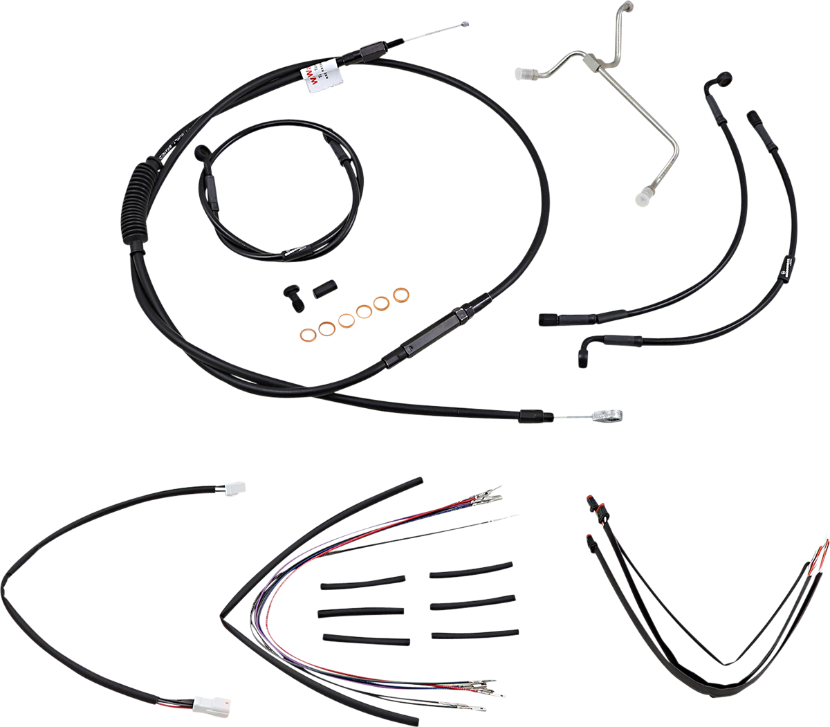 BURLY BRAND Control Kit - 14" Ape Hanger Handlebars B30-1170