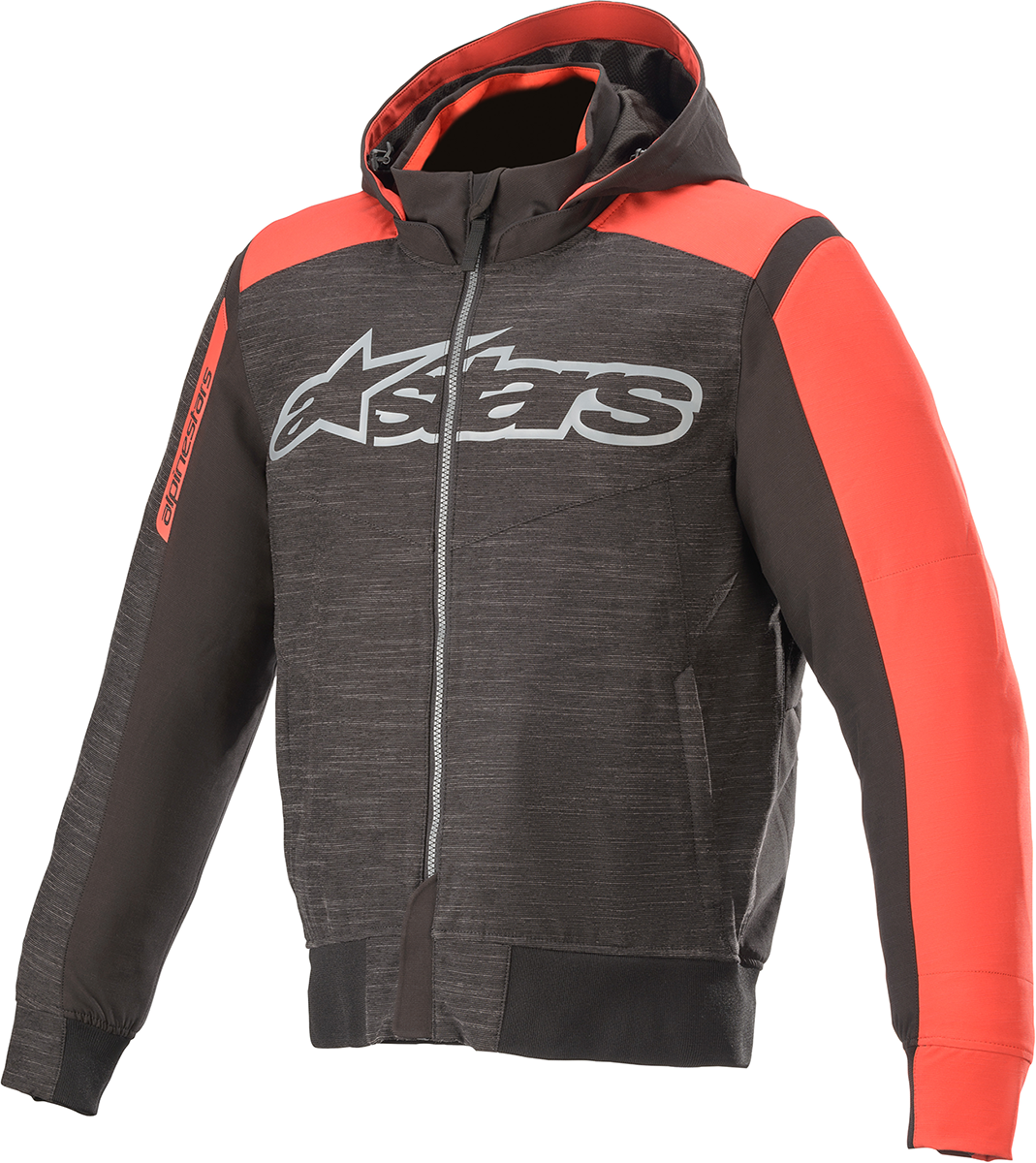 ALPINESTARS Rhod Windstopper Hoodie - Schwarz/Grau/Rot - 3XL 4200420-1123-3X