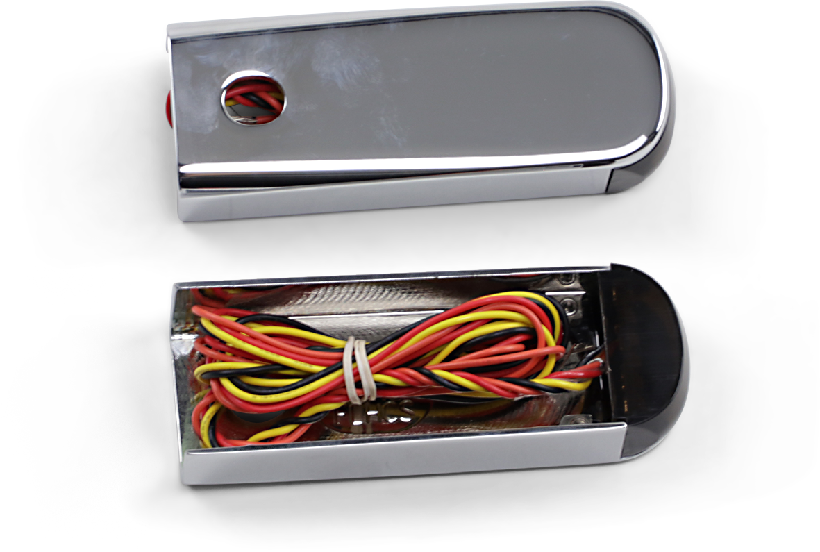 Luz LED de puntal ALLOY ART - Ahumado/cromo rojo FLHC SSL-BR-2C