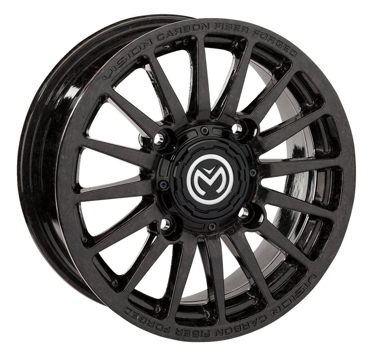 Rueda MOOSE UTILITY - Fibra de carbono 325X - Delantera/Trasera - Negra - 15x6 - 4/136 - 5+1 325-1561365-150