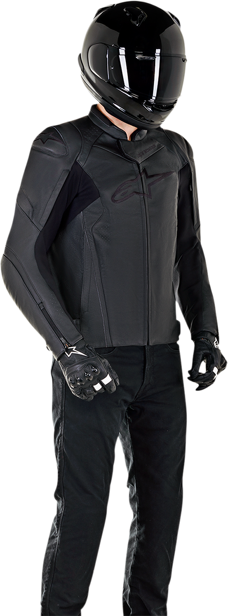 ALPINESTARS Faster v2 Lederjacke - Schwarz - US 40 / EU 50 3103521-1100-50