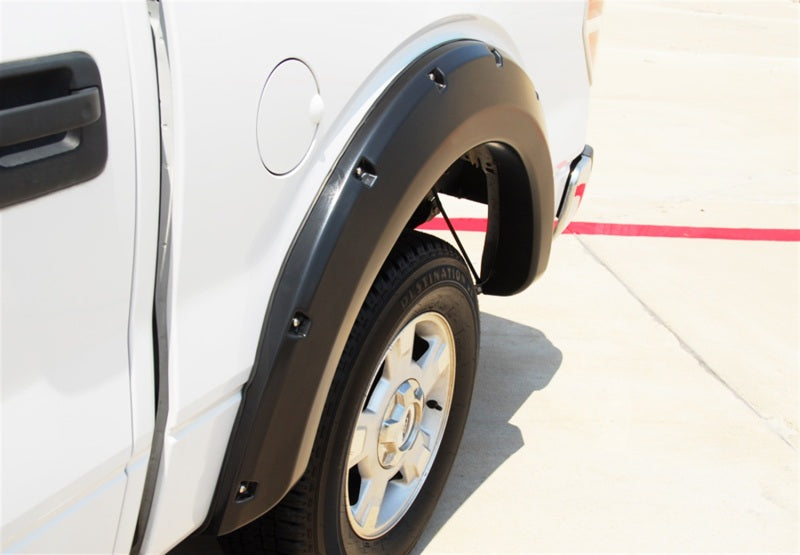 Lund 09-14 Ford F-150 (Excl Raptor) RX-Rivet Style Smooth Elite Series Fender Flares - Black (4 Pc.) RX312S