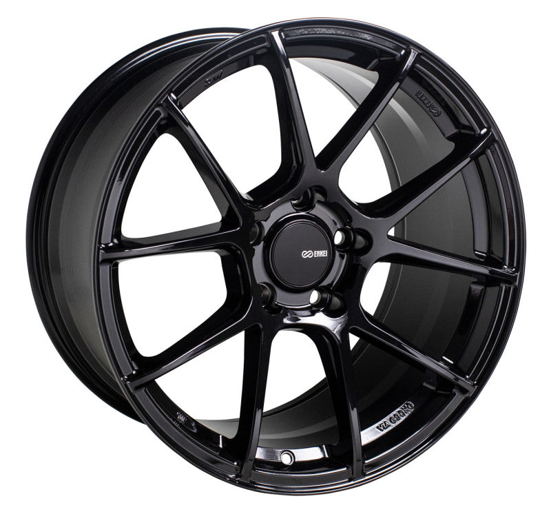 Enkei TS-V 18x8 5x112 45mm Offset 72.6mm Bore Gloss Black Wheel 522-880-4445BK