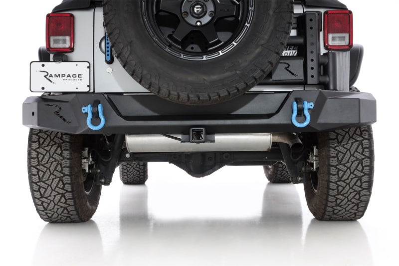Rampage 07-18 Jeep Wrangler JK (Incl. Unlimited) Trail Guard Tire Carrier - Black 9950919