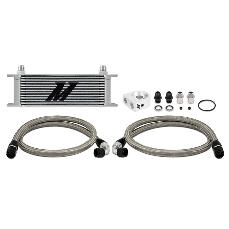 Mishimoto Universal 13 Row Oil Cooler Kit (Silver) MMOC-U13SL