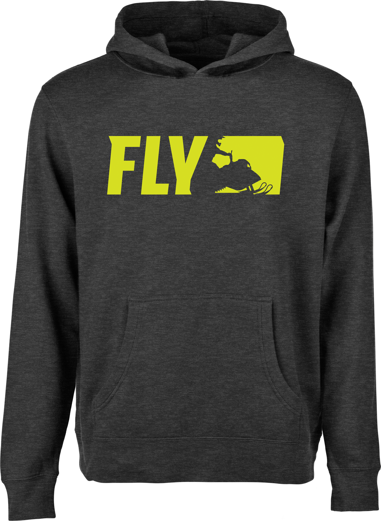 FLY RACING Fly Youth Primary Hoodie Charcoal Ys 354-0166YS