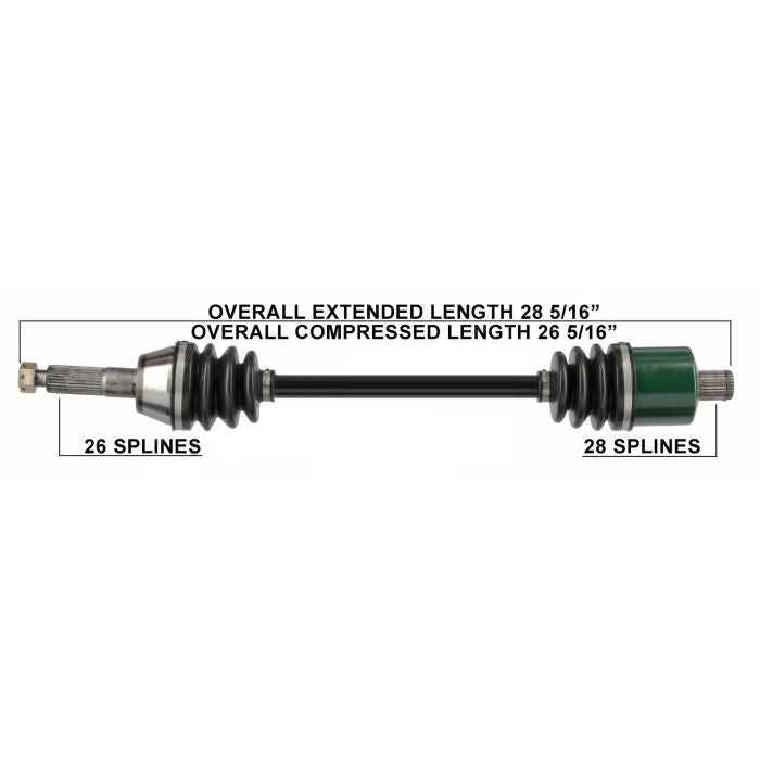 Tytaneum Oe Replacement Cv Axle Polaris Rear Left / Right 8130138