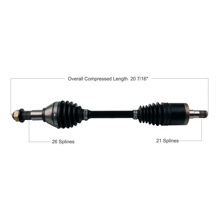 Tytaneum Heavy Duty Cv Axle Can-Am Front Left 8130259