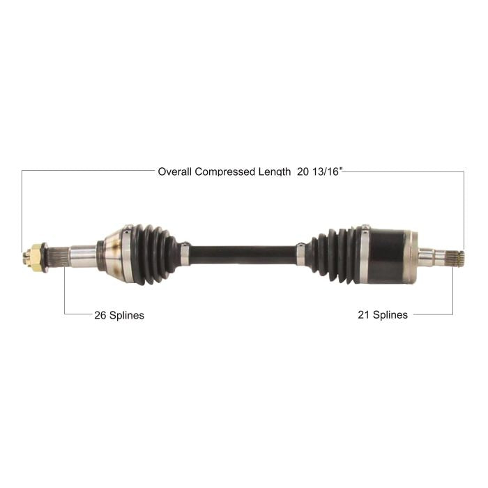 Tytaneum Heavy Duty Cv Axle Can-Am Front Left 8130513