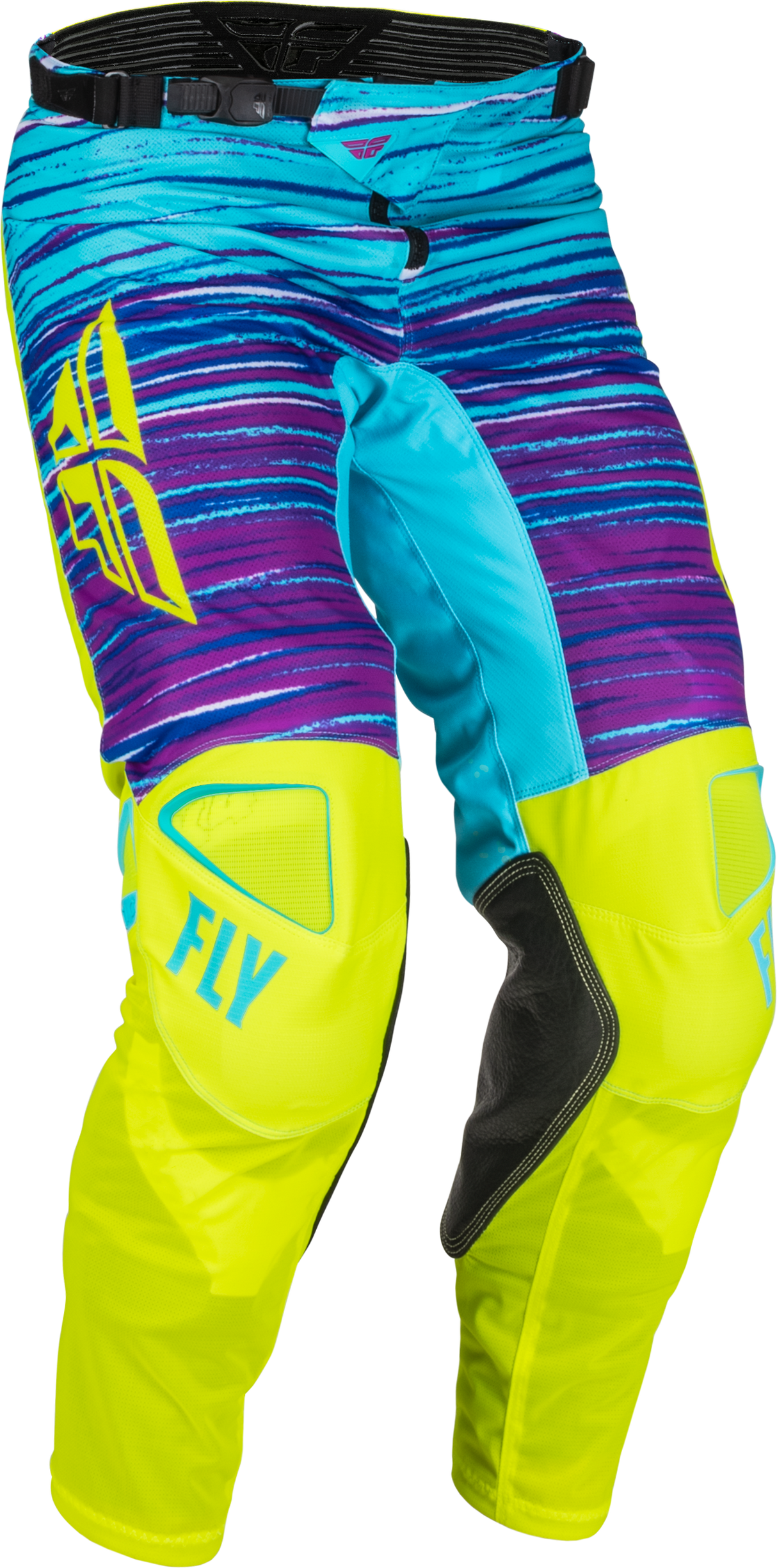 FLY RACING Kinetic Mesh L.E. Pants Hi-Vis/Blue/Magenta Sz 34 376-32234