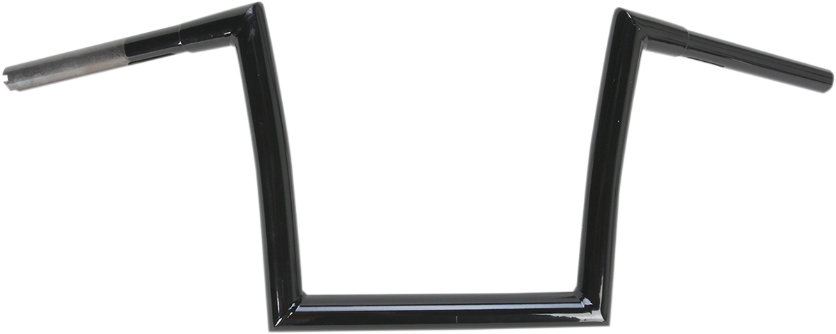 TODD'S CYCLE Handlebar - Strip - Fat Bobber - 1-1/4" - 10" Rise - Black 0601-2729