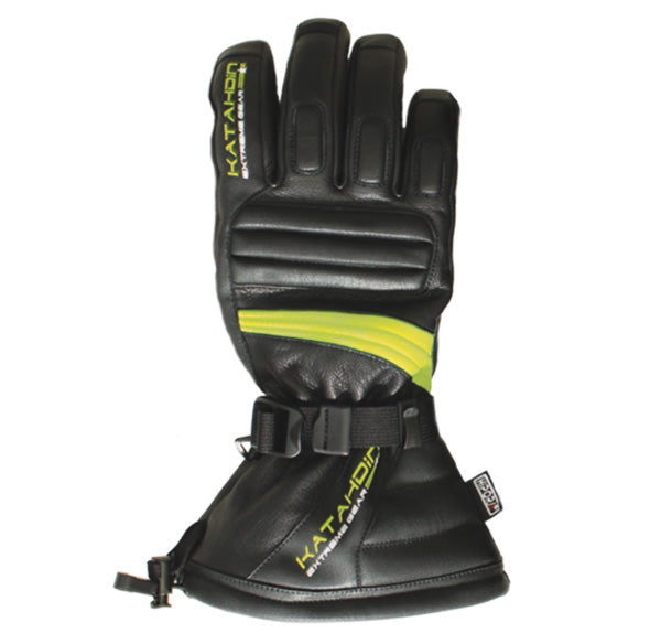 Katahdin Gear Kg-Torque Leather Glove, Black/Hi-Viz, 3-Xl 84183417