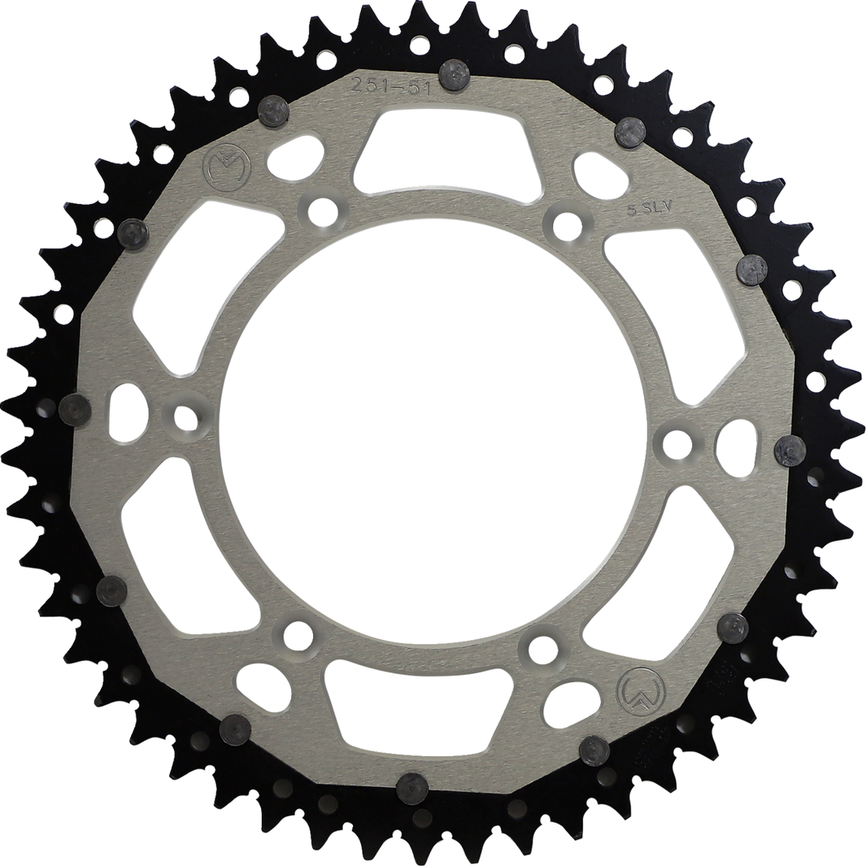 MOOSE RACING Dual Sprocket - Silver - 51 Tooth 1210-251-51-11X