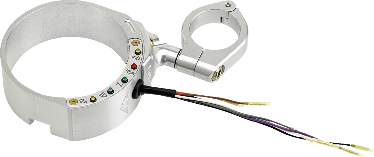 JOKER MACHINE Speedometer Side Mount - Silver 10-309S