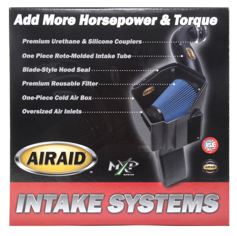 Airaid 11-14 Ford Mustang 3.7L V6 MXP Intake System w/ Tube (Oiled / Red Media) 450-265