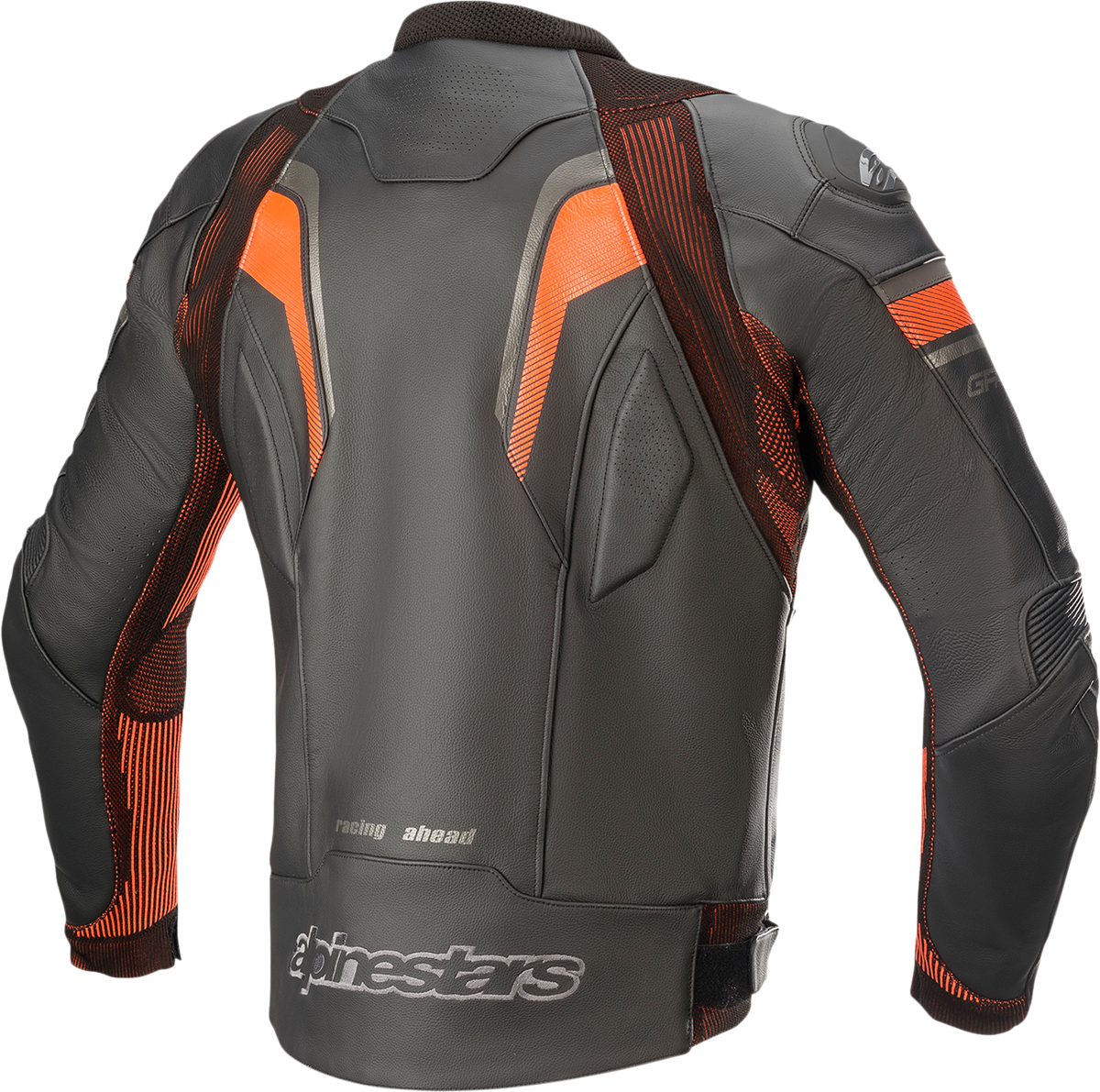 Chaqueta de cuero ALPINESTARS GP Plus R v3 Rideknit - Negro/Rojo Fluo - US 44 / EU 54 3100321-1030-54