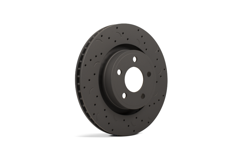 Hawk Talon 2010 Chrysler 300 C RWD / w/Vented Rear Discs Drilled and Slotted Rear Brake Rotor Set KHTC4235