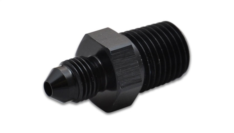 Vibrant -4AN to 3/8in NPT Straight Adapter Fitting - Aluminum 10213