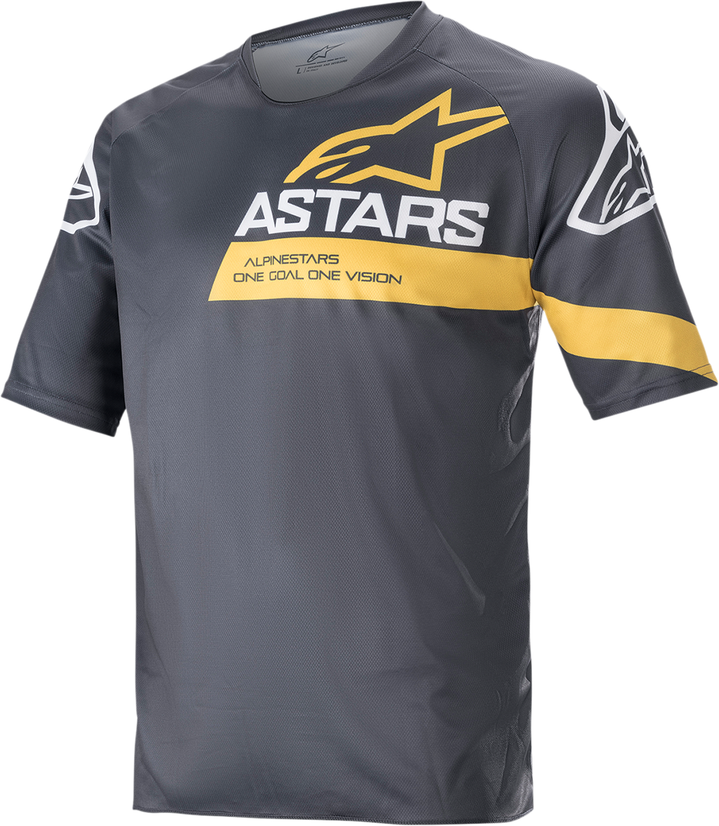Camiseta ALPINESTARS Racer V3 - Gris/Amarillo - 2XL 1762922-1619-2X
