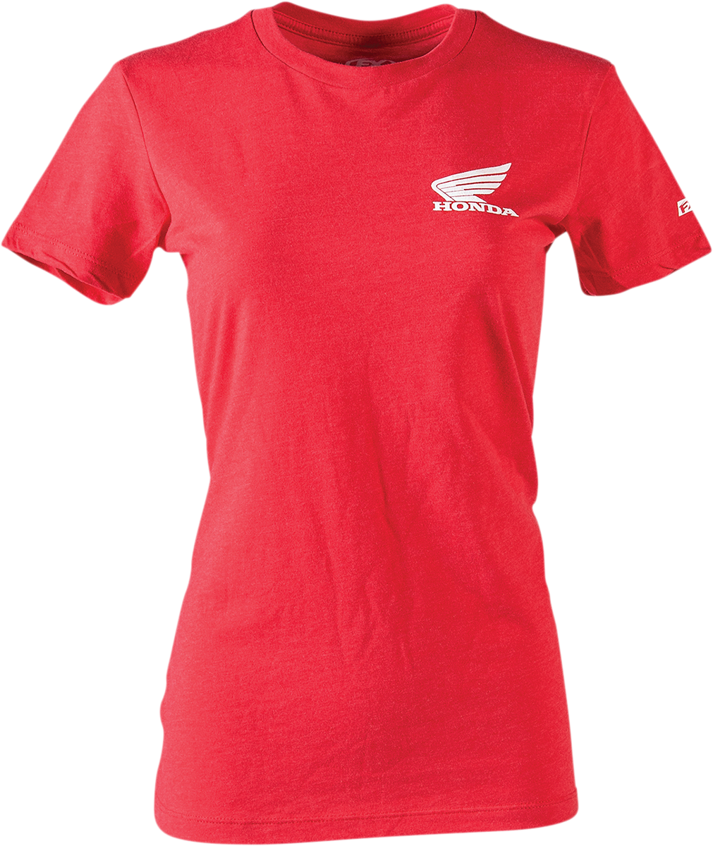 FACTORY EFFEX Honda Icon T-Shirt für Damen, Rot, Größe M, 24-87312